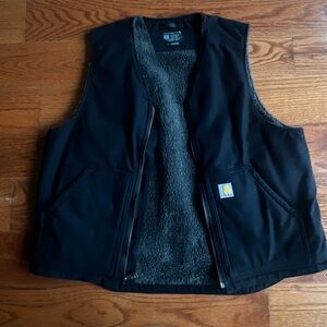Carhartt Black Sherpa-Lined Vest